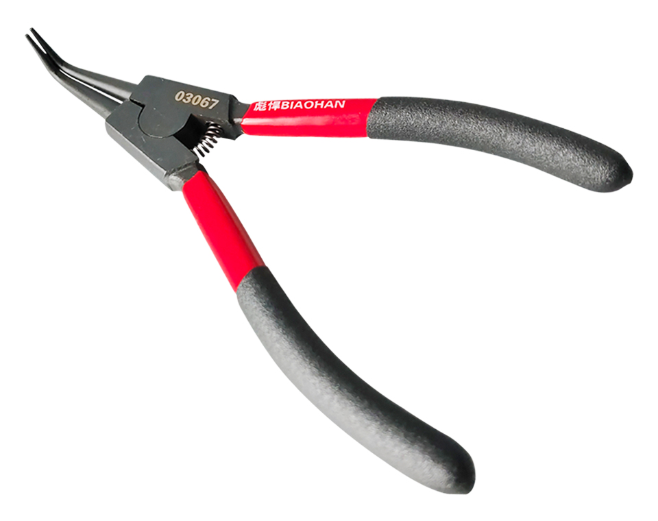 鉻釩鋼德式卡簧鉗（外彎）