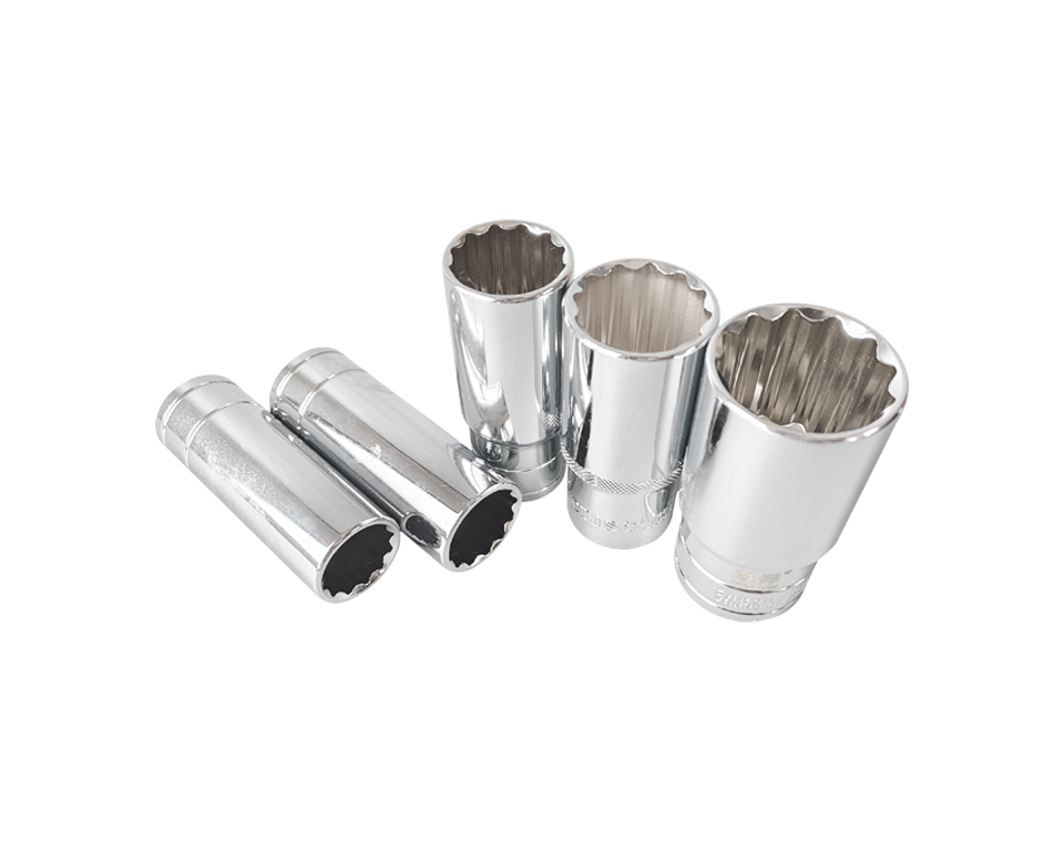 12角1/2鏡面鉻釩鋼長套筒